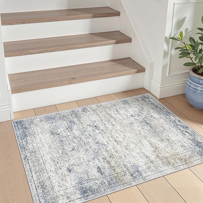 2x3 Washable Rug Runner for Bathroom, Soft Entryway Rug for Laundry Room - Image 3