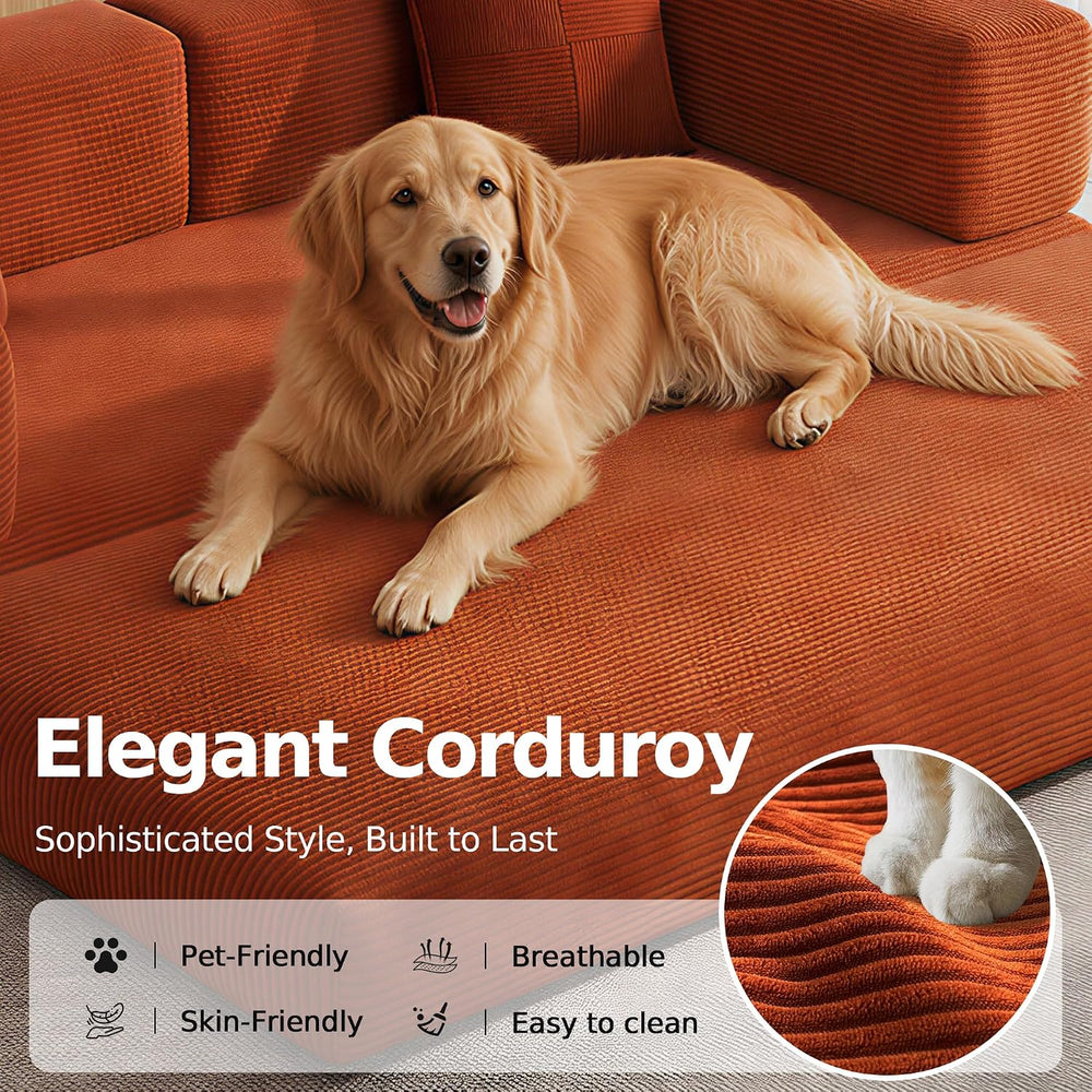 77" Convertible Futon Sofa Bed, Boneless Floor Couch for Living Room