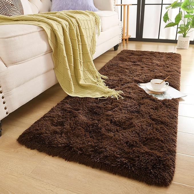 Chicrug Soft Runner Rug for Bedroom Living Room Plush Fluffy Rug 2x10 Feet - Image 7