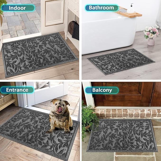 Bulijojo Sturdy Front Entrance Doormats, Durable Heavy Duty Welcome Mat - Image 6