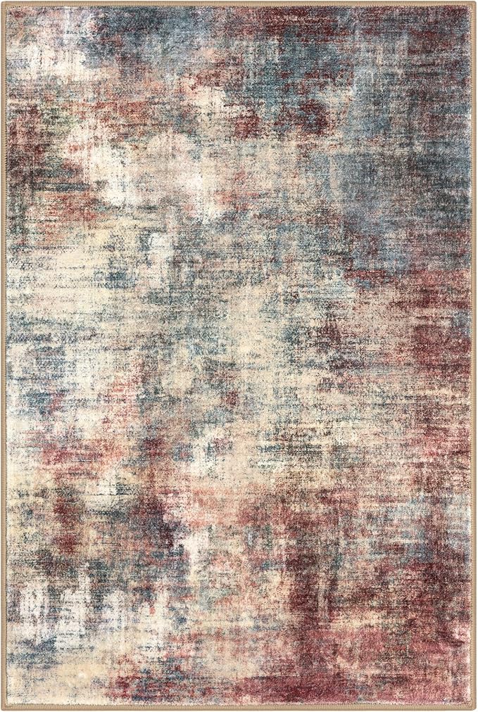 IOHOUZE Small Abstract Area Rug 2x3 Ft Entryway Rugs Washable Door Mat Indoor - Image 9