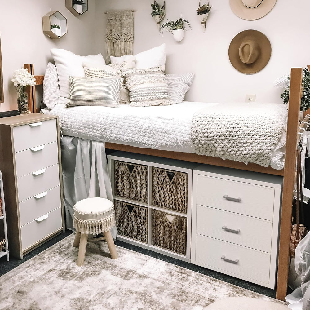 BOLUO Closet Drawers White 3 Drawer Dresser for Closet Organizers and Storage...