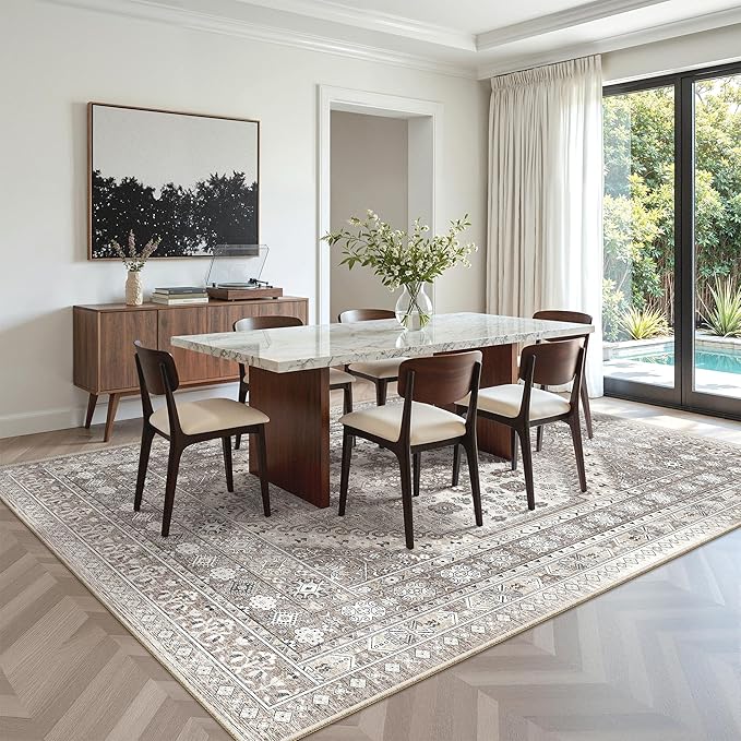 zesthome 7x9 Area Rug, Super Soft Washable Rugs - Image 8