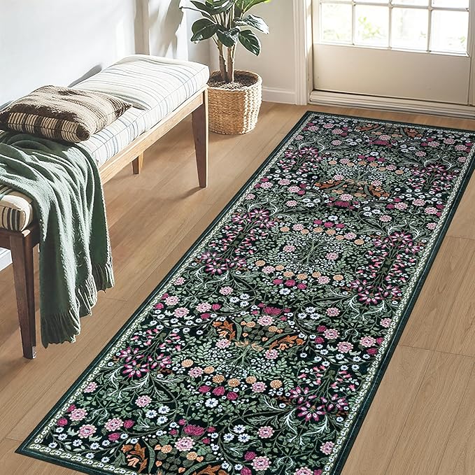 Runner Rug for Entryway: 2.6x8 Kitchen Rugs Non Slip Washable Ultra-Thin Soft - Image 3