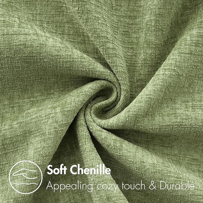 MIULEE Pack of 2 Couch Throw Pillow Covers 22x22 Inch Spring Soft Sage Green - Image 2