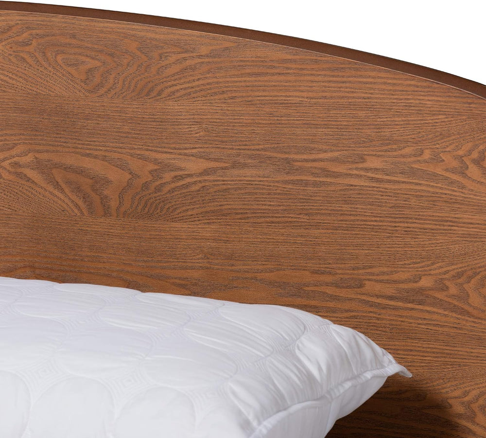Baxton Studio Keagan Mid-Century Modern Transitional Walnut Brown Finished Wo...