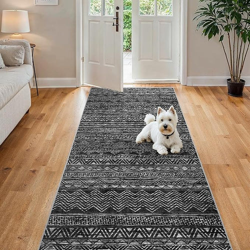 4x8 Washable Hallway Runner Rug：Moroccan Non-Slip Wide Runners - Image 2