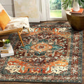 Yamaziot Area Rug 5x7, Non-Slip Washable Boho Vintage Living Room Bedroom Rug by Yamaziot