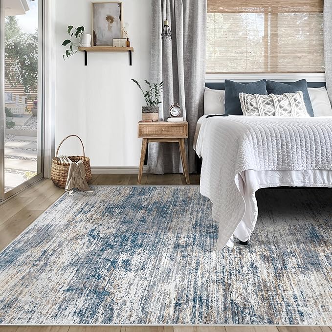 XLUEZ 5x7 Area Rugs for Living Room, Washable Modern Abstract Large Area Rug - Image 5