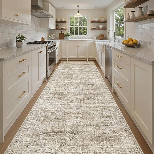 4x10 Wide Hallway Runner Rug: Washable Soft Rug Runners by Soalmost