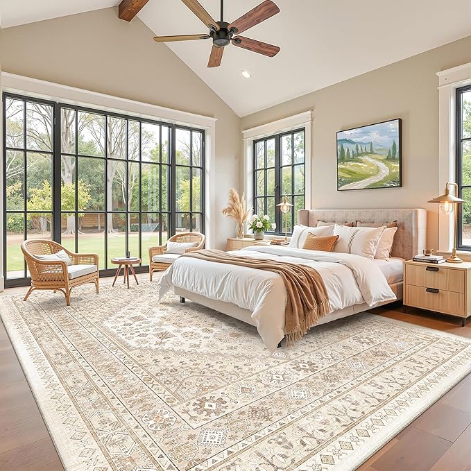 zesthome 10x14 Area Rugs, Stain Resistant Washable Rug, Ultra-Thin Rugs - Image 9