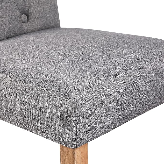 Yaheetech Dining Chairs Set of 4 Fabric Upholstered Button Tufted Kitchen Cha...