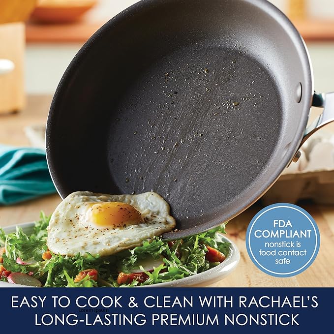 Rachael Ray Cook + Create Nonstick Cookware/Pots and Pan Set, 10 Piece - Image 8