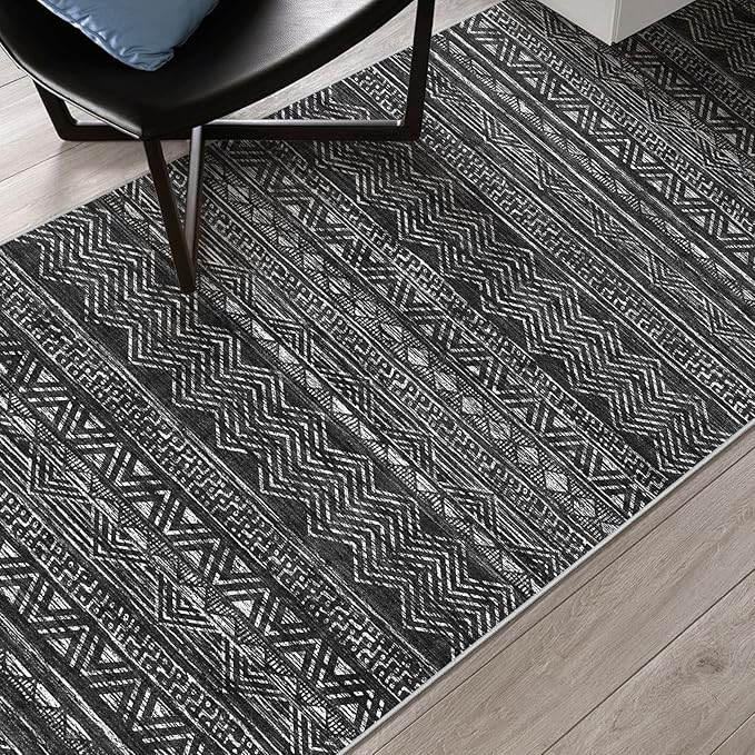 3x18 Washable Kitchen Runner Rug: Modern Moroccan Runners - Image 7