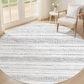 Nakagishi Area Rug Living Room Rugs: 4X4 Machine Washable Boho Large Neutral by NakagishiAreaRug