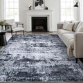10x14 Area Rug Living Room Rug: Washable Modern Abstract Soft Thin Rug Indoor by FXRHLP