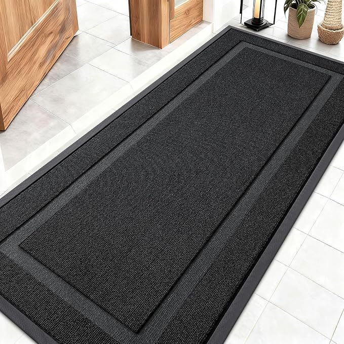 OLANLY Front Door Mat Indoor Outdoor Entrance, Waterproof All-Season, by OLANLY