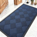 OLANLY Front Door Mat Outside Entrance 47x23, Heavy Duty Sturdy Natural Rubber by OLANLY