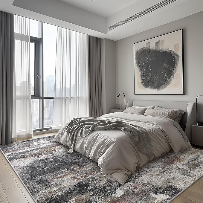 Area Rugs 10x12 for Living Room Bedroom, Modern Abstract Machine Washable Large - Image 5