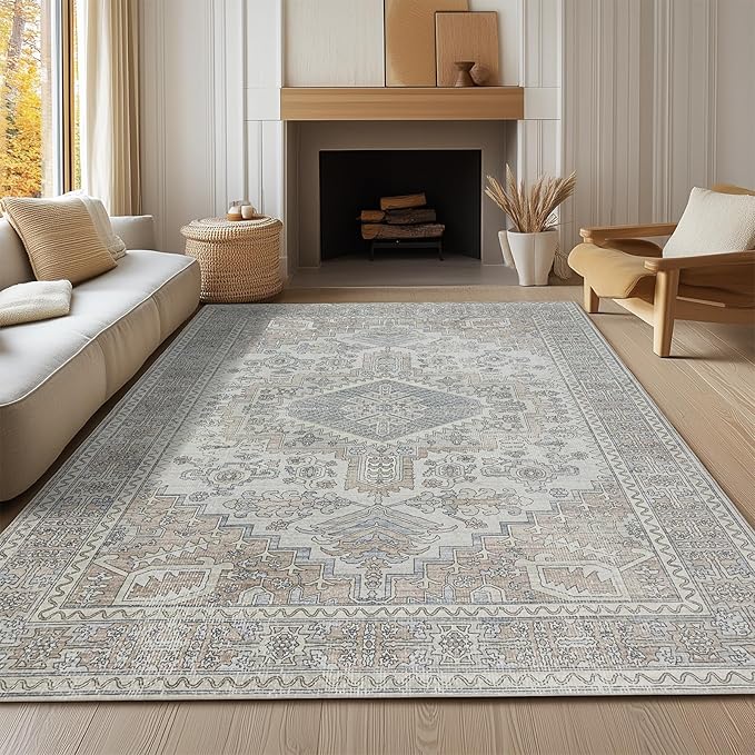 Machine Washable Rugs 6x9 Area Rugs - Image 8