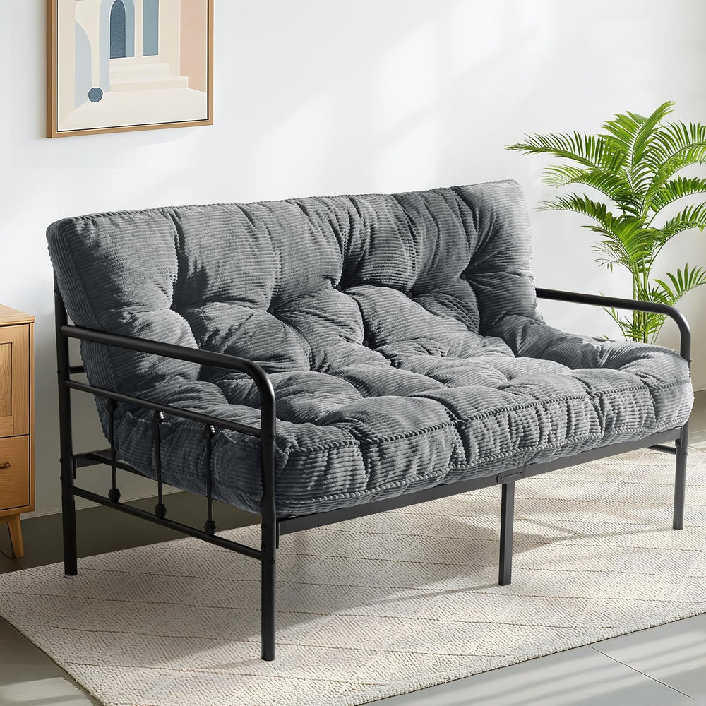 MAXYOYO 6" Futon Mattress Full Size, Tufted Futon Bed (Frame Not Included)