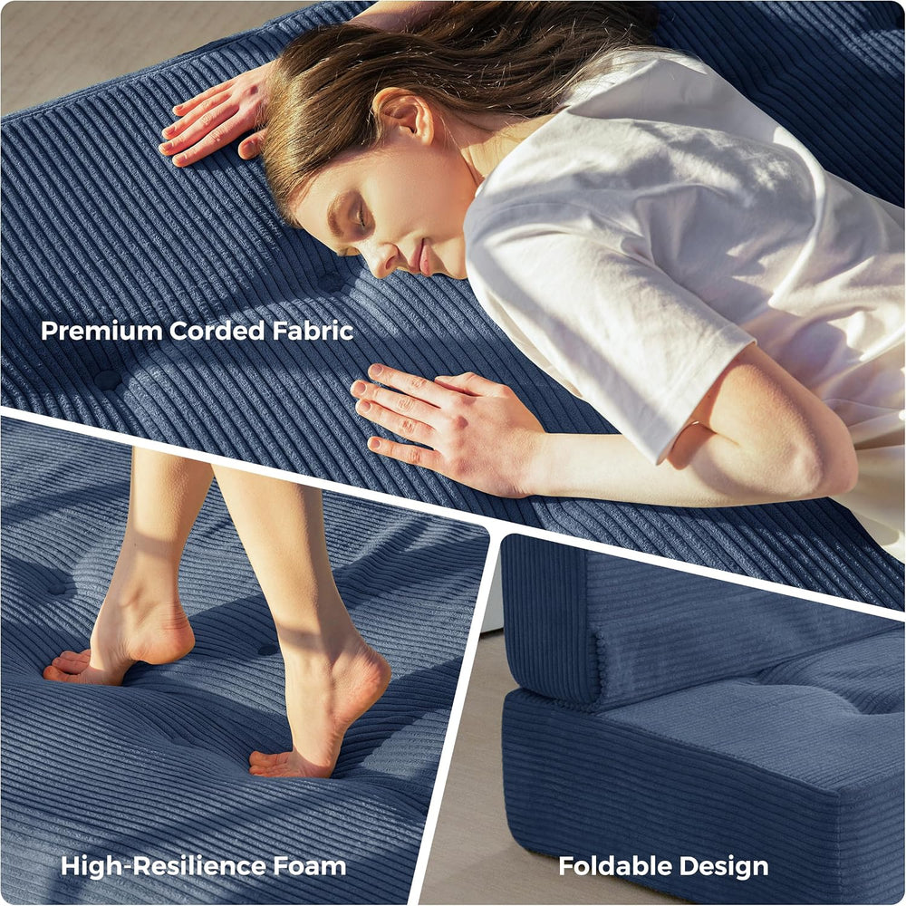 MAXYOYO Foldable Mattress, 8-Inch Tufted Futon Mattress with Handles