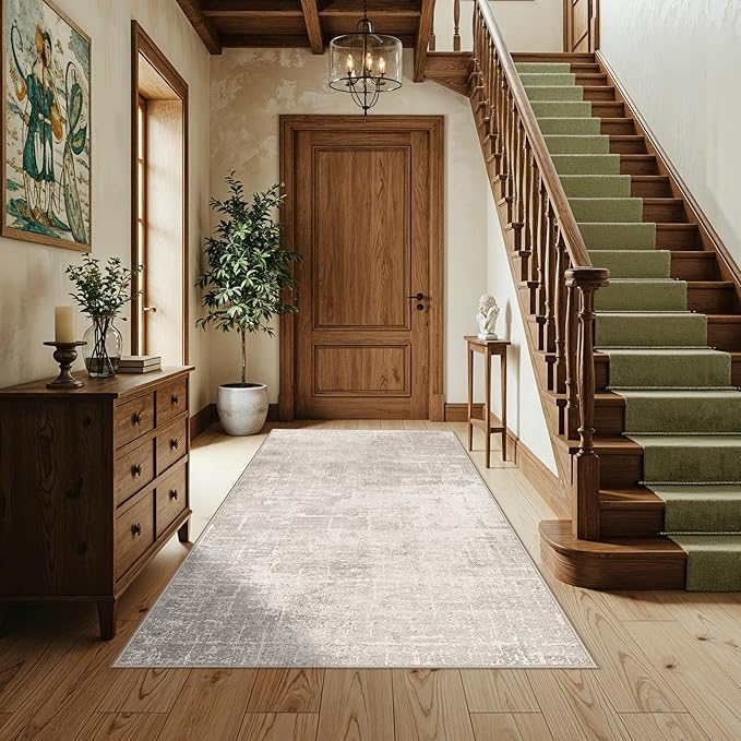 4x6 Living Room Area Rugs: Washable Abstract Non-Slip Small Carpet - Image 6