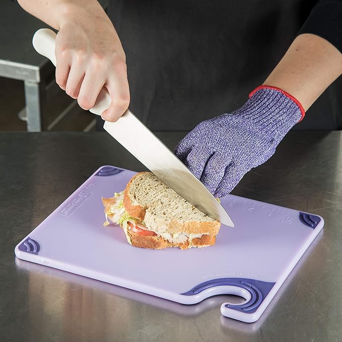 San Jamar Saf-T-Grip Plastic Cutting Board - Image 5