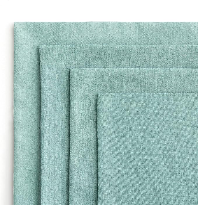 MIULEE Pack of 4 Decorative Outdoor Throw Pillow Covers Linen Waterproof Pillow - Image 5