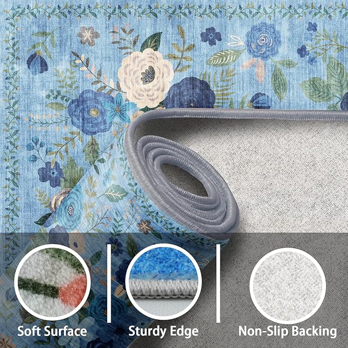 Washable Area Rug 8x10, Large Soft Rugs - Image 2