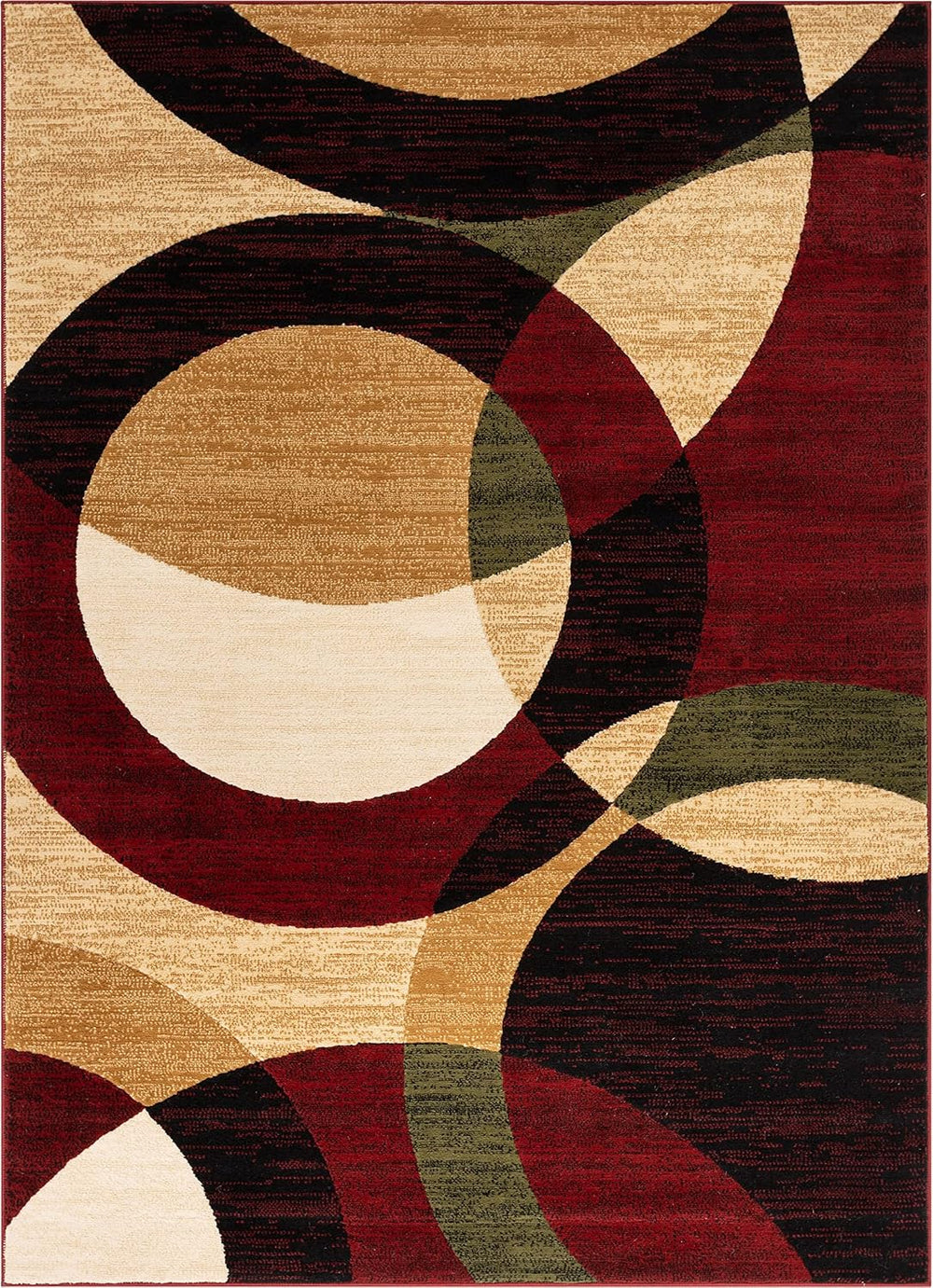 Well Woven Dulcet Bingo Red Modern Geometric Area Rug (5'3" x 7'...