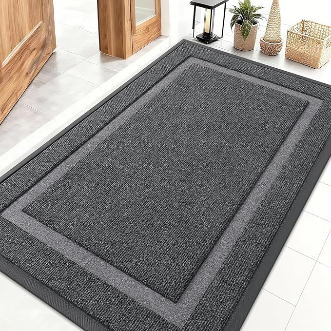 OLANLY Front Door Mat Indoor Outdoor Entrance, Waterproof All-Season, by OLANLY