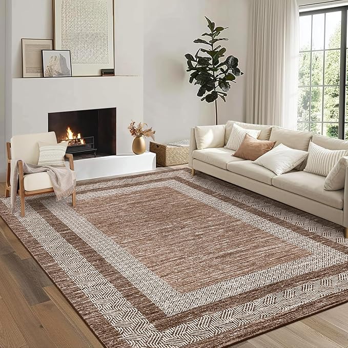 GarveeHome Modern Geometric Rug 4x6 Washable Rug by GarveeHome