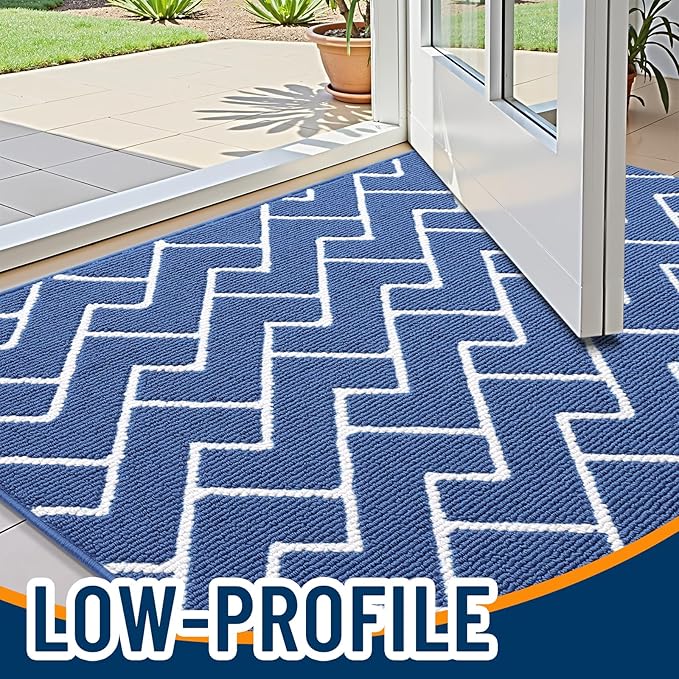 OLANLY Front Door Mat, Non-Slip Rubber Backing, Dirt Resistant and Absorbent - Image 3