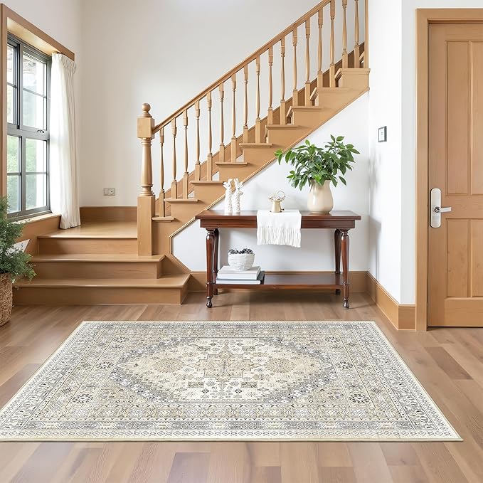 4x6 Area Rugs for Living Room, Non-Slip Backing Small Kids Rugs for Bedroom - Image 5
