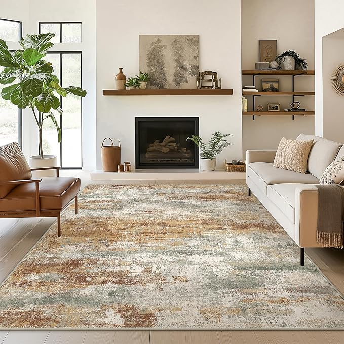 Area Rugs 8x10 for Living Room Bedroom, Modern Abstract Machine Washable Rug by BEIMO
