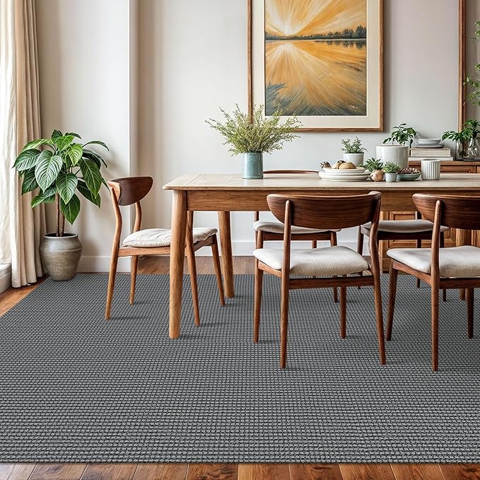 KOZYFLY Washable Area Rug 6x9 ft Rubber Backed Non Slip Rugs - Image 2