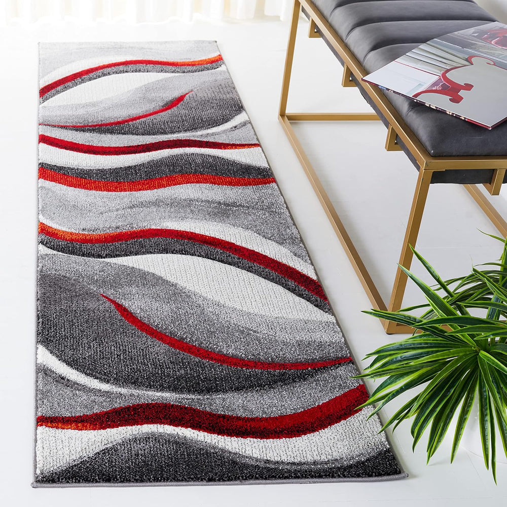SAFAVIEH Hollywood Collection Runner Rug - 2'3" x 8', Grey &...