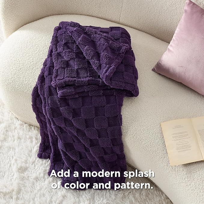Bedsure GentleSoft Purple Throw Blanket - Image 5