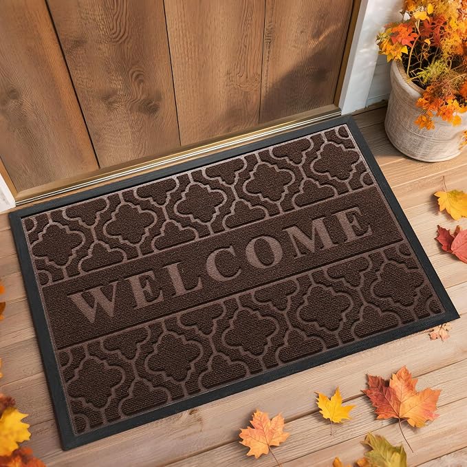Yimobra Welcome Matt Outdoor Indoor 29.5x17, All-Weather Waterproof Front Door by Yimobra
