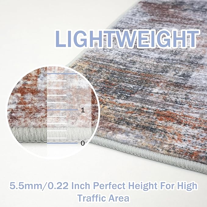 IOHOUZE Abstract Area Rugs 8x10 Ft Washable Large Rugs - Image 5