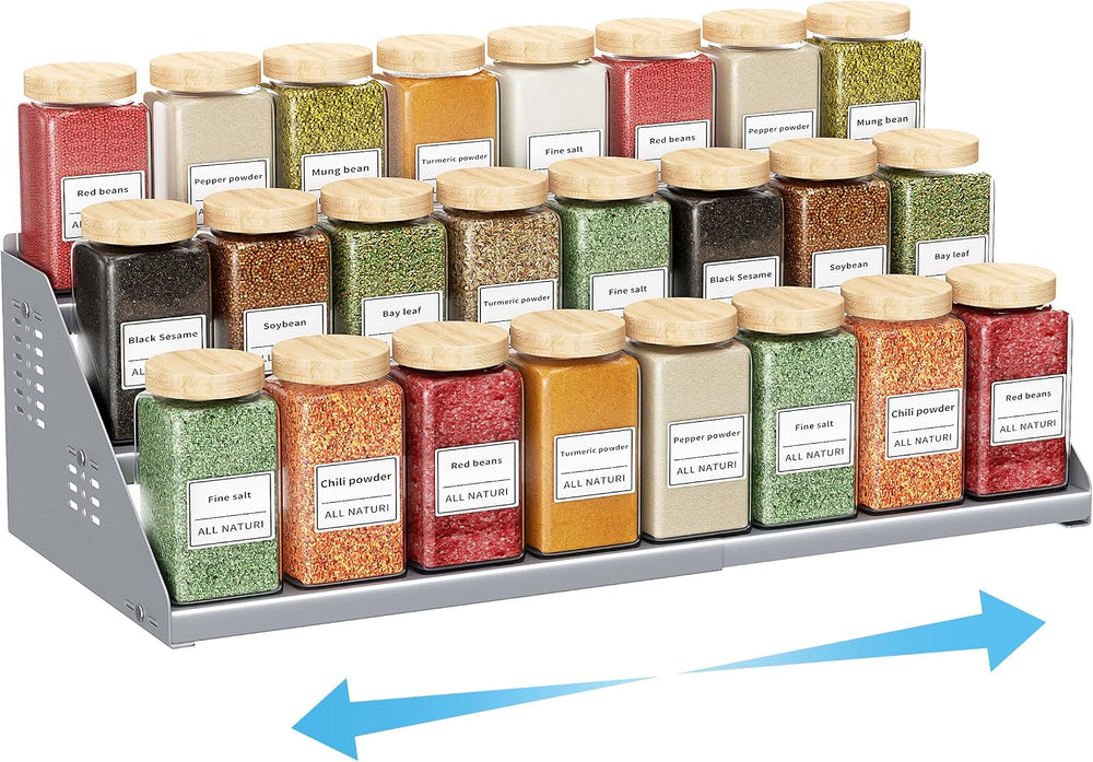 BOIVSHI Spice Rack Organizer, Metal Spice Rack Organizer