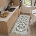 Madane Washable Area Rug 2x4, Small Entryway Rug Non-Slip Vintage Door Mat by Madane