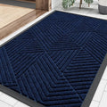 Smiry Front Door Mat Outside Entrance, Heavy Duty Sturdy Natural Rubber Doormat by Smiry