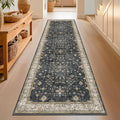 Black Washable 8ft Long Runners by HazoHaus