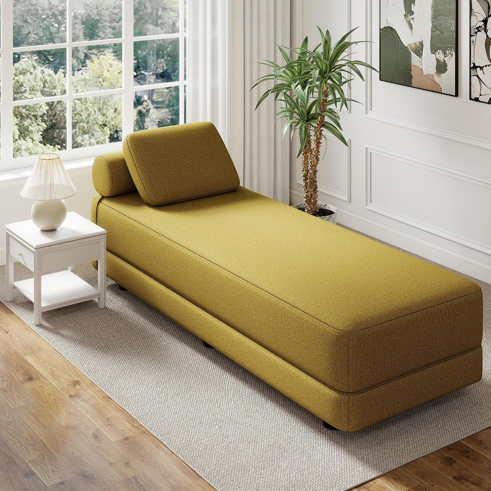 80-Inch Inch Upholstered Daybed, Chaise Lounge Chair Indoor for Living Room, ...