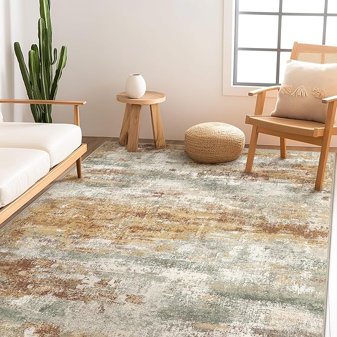 Area Rugs 8x10 for Living Room Bedroom, Modern Abstract Machine Washable Rug - Image 3