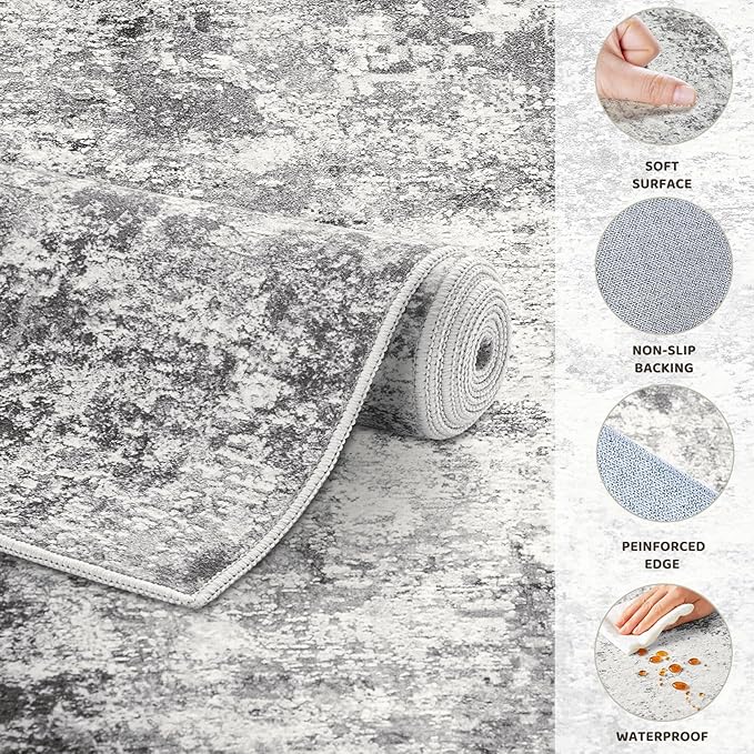 UERMEI 5ft Round Area Rug Living Room Rugs - Image 6