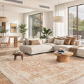 Madane 8x10 Area Rugs for Living Room, Machine Washable Vintage Rug by Madane