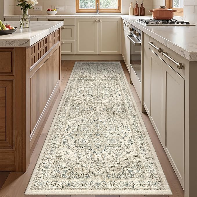 Runner Rug 2x8 Runners for Hallways Non Slip Washable, Vintage Hallway Runner - Image 3